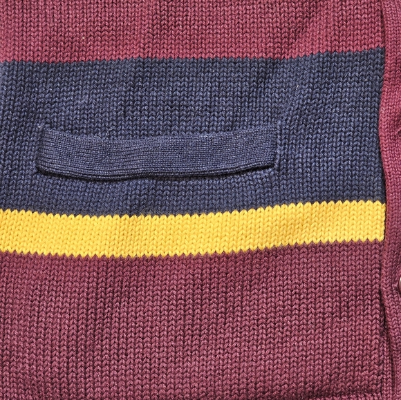 Ralph Lauren Polo Big Boys' Striped Patchwork Cotton Cardigan - Picture 9 of 12